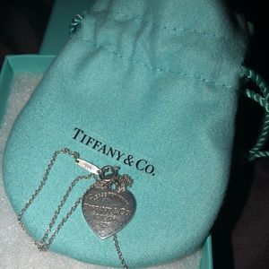 Tiffany & co heart tag necklace